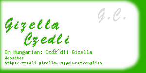 gizella czedli business card
